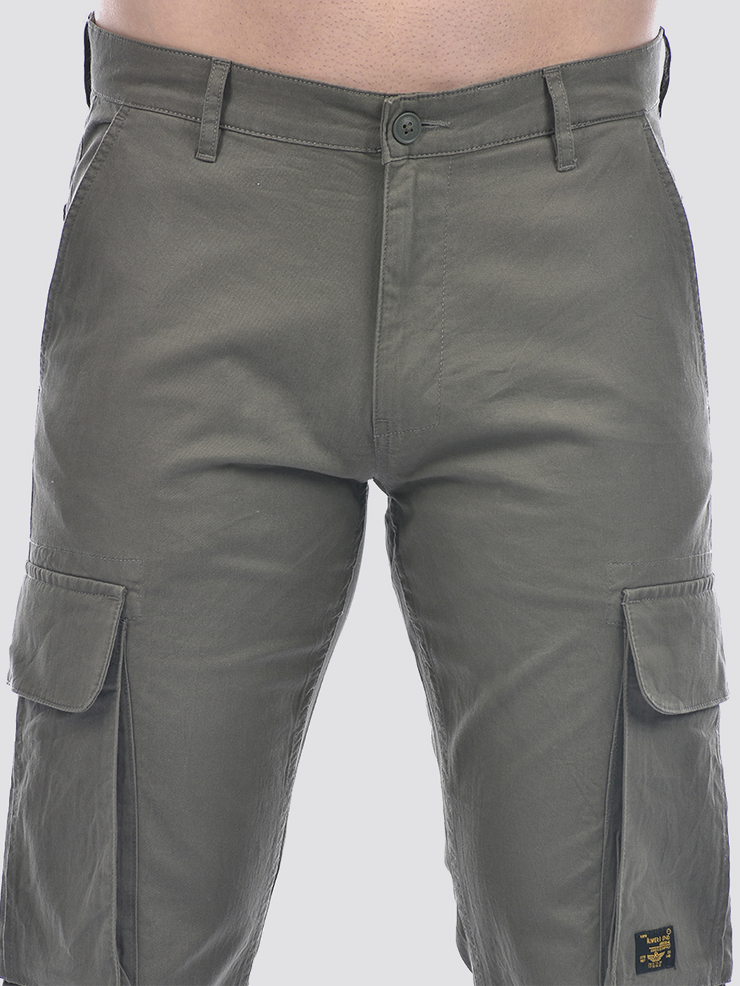 Numero Uno Men's Regular Fit Solid Dark Green Olive Pants